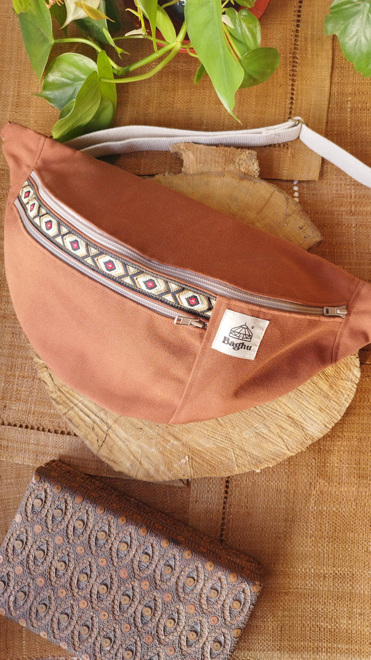 NOMADE - le sac banane XXL - Baghu - Sac artisanal belge Ethnique