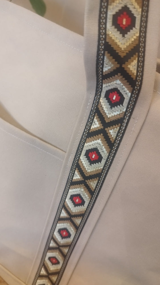 L'ECHAPEE - Sac cabas - Baghu - Sac artisanal belge - ethnique - recyclé - avec tirette principale