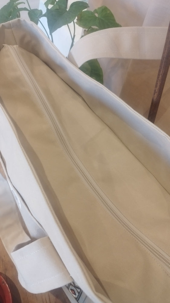 L'ECHAPEE - Sac cabas - Baghu - Sac artisanal belge - ethnique - recyclé - avec tirette principale